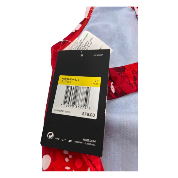 Nike Swim Splash Modern Cut Out One Piece, TEAM RED WOMANS size 26‎ NEW TAGS 2 - Picture 5 of 5